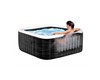 INTEX PureSpa Greystone Deluxe jakuzzi 4 személyes szögletes 175 x 175 x 71 cm szürke / fehér #28450